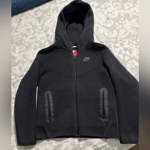 Nike tech black Zip-Up Hoodie